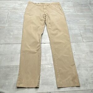 Mason's Em's Chino Pants Mens IT 50 US 34 Khaki Tan Stretch Cotton Straight Leg